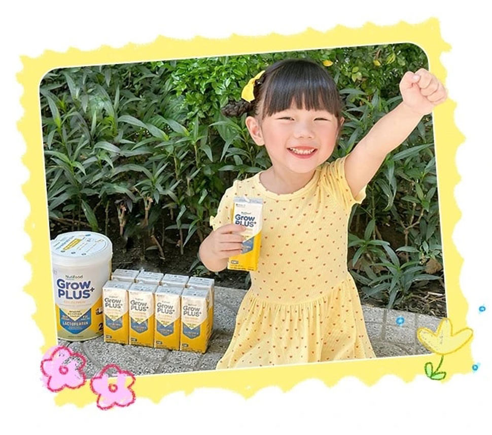 Nutifood GrowPLUS+ Colostrum Lactoferrin, “chia khoa” tao phuc hop ho tro tang de khang, xay dung “la chan” mien dich cho tre. Anh: Nutifood