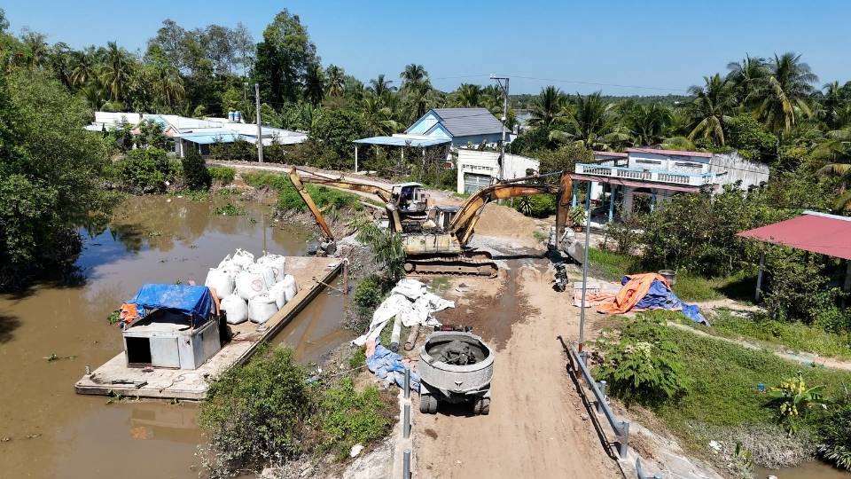 Thuc hien du an dau tu cong, phan dau giai ngan 95% ke hoach. Anh: Hoang Loc