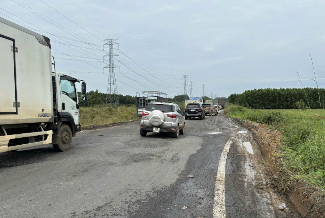 Ho Chi Minh City needs to reclaim 27.8 hectares of land to build the Thu Bien - Dat Cuoc road. Photo: Dinh Trong