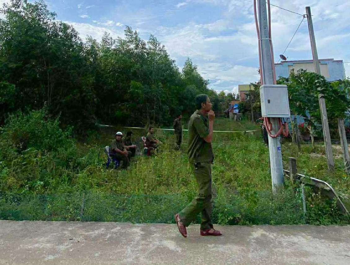 Hiện trường vụ án mạng khiến 1 người tử vong được phong tỏa để điều tra. Ảnh: Phạm Duy 