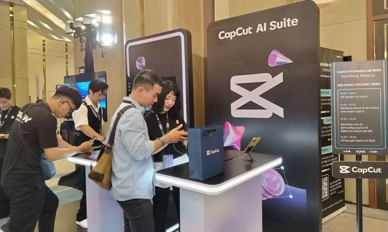 CapCut has set new development orientations for the application of AI in content creation and editing activities in Vietnam. Photo: Nguyen Dang