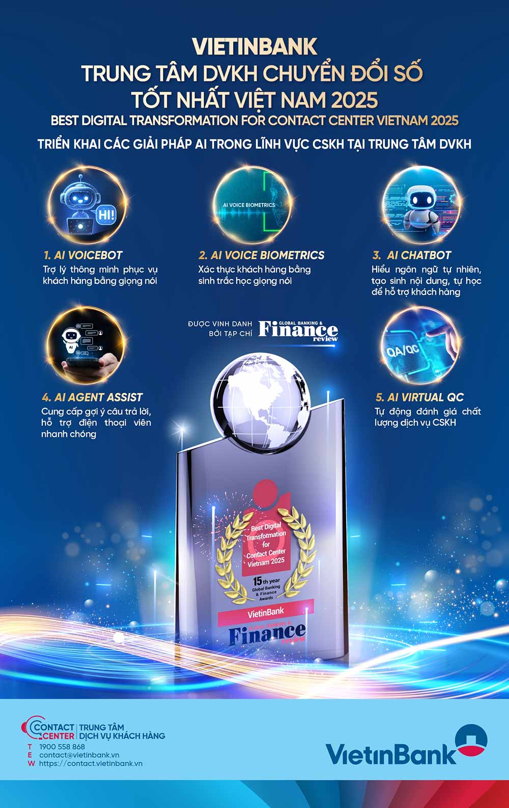 No luc khong ngung trong hanh trinh doi moi sang tao da giup VietinBank nhan nhieu giai thuong uy tin. Anh: VietinBank