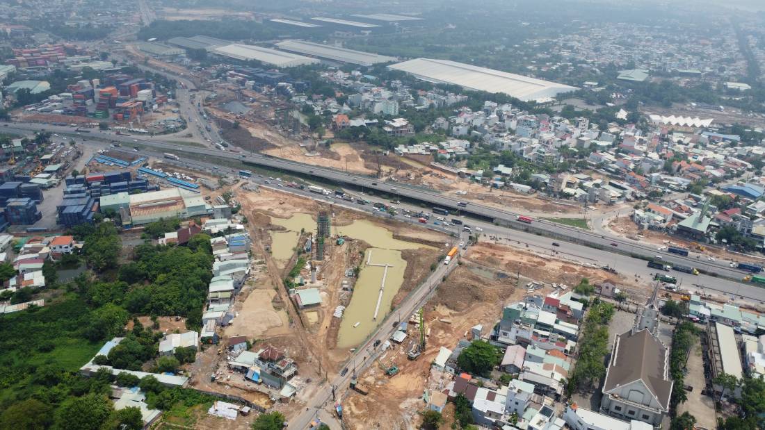 Du an duong Vanh dai 3 TPHCM da co du mat bang de thi cong. Anh: Dinh Trong