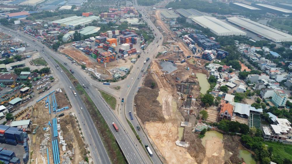 Dự án đường Vành đai 3 TPHCM đoạn qua phường Đông Hòa, TPHCM. Ảnh: Đình Trọng