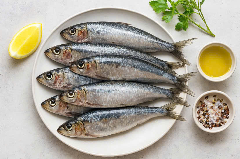 Sardines - a "superfood" rich in omega-3 helps reduce visceral fat. Graphics: Huong Giang