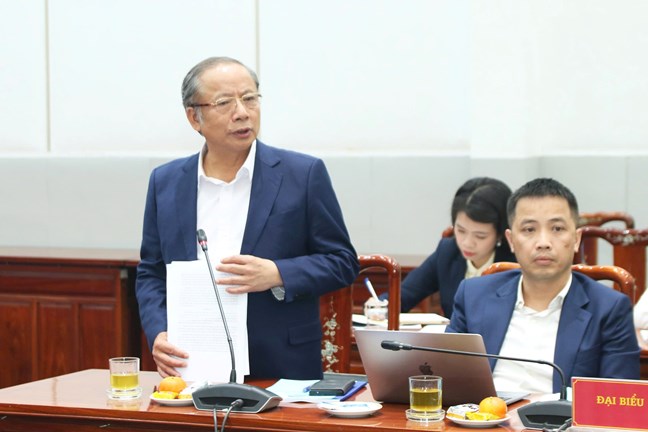 TS Nguyen Van Than, Uy vien Doan Chu tich, Uy vien Hoi dong tu van ve Kinh te UBTU MTTQ Viet Nam, Chu tich Hiep hoi Doanh nghiep nho va vua Viet Nam phat bieu tai Hoi thao