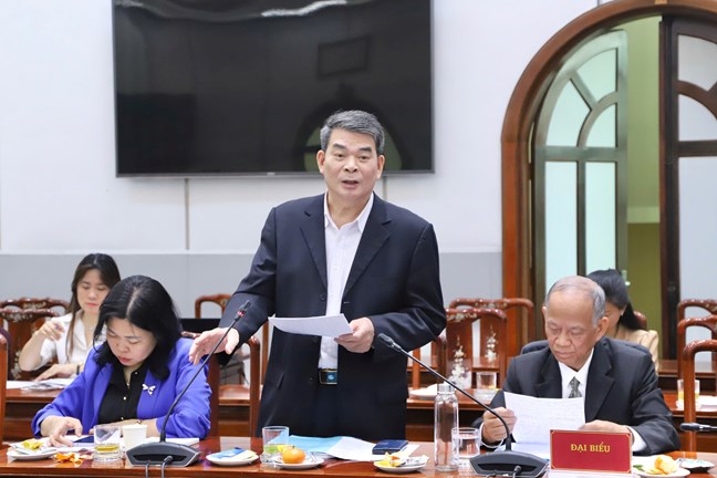 TS. Nguyen Tien Dinh, Uy vien Uy ban Trung uong MTTQ Viet Nam, Nguyen Thu truong Bo Noi vu phat bieu