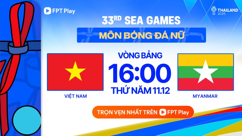 The Vietnam women's team will meet Myanmar in the final match of the 33rd SEA Games group stage. Photo: FPT Play