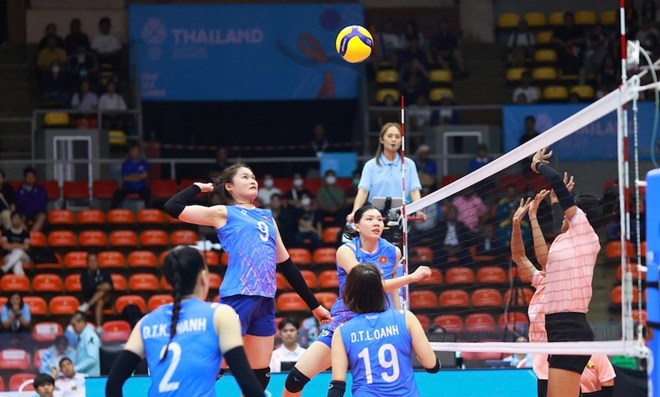 The Vietnam women's volleyball team will have a match with Malaysia. Photo: VFV