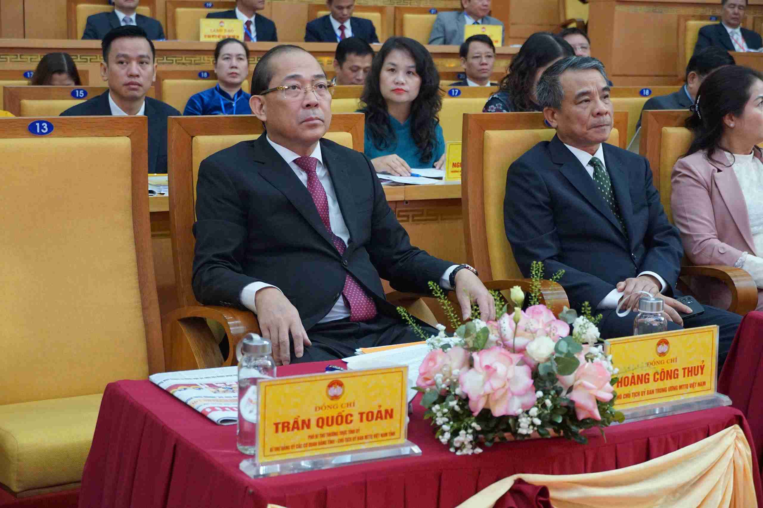 Ong Hoang Cong Thuy - Pho Chu tich Trung uong MTTQ Viet Nam du Dai hoi. Anh: Mai Huong