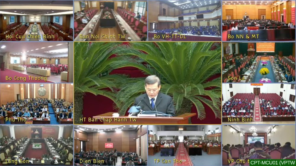 The conference was held in person at the Party Central Committee headquarters, connecting online to more than 4,000 locations nationwide. Photo: Ai Van