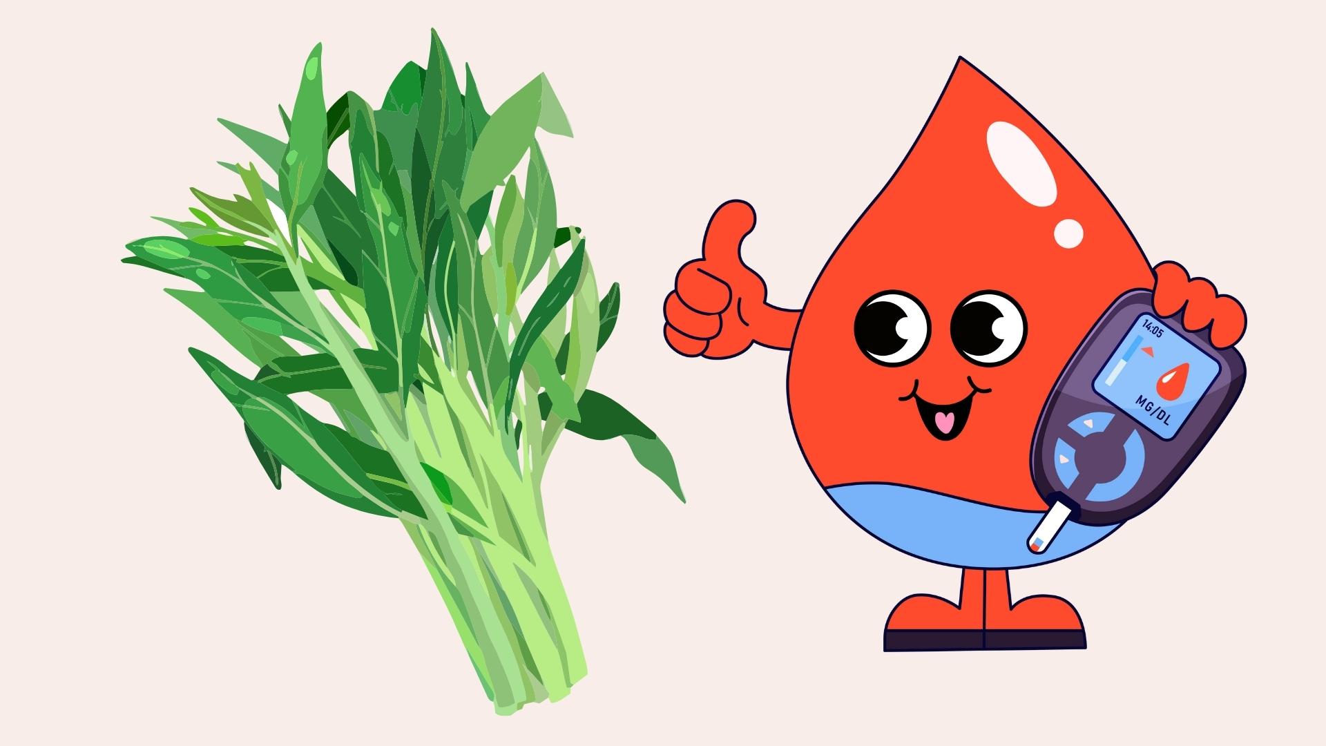 ベトナムでよく見られる野菜は血圧を下げるのに役立ちます。イラスト:リン・ダン