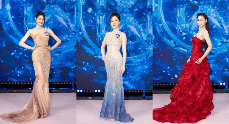 미스 월드 베트남 참가자들. 사진: 황금 연꽃.