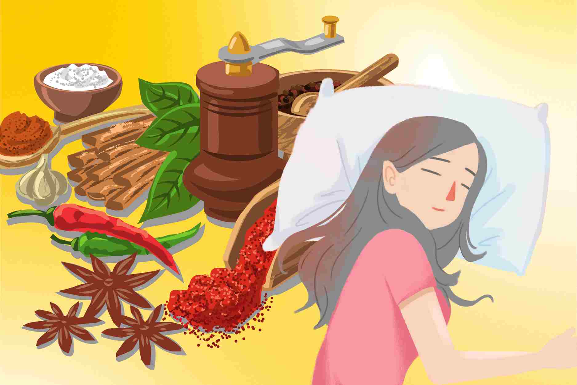 5 spices that seem harmless but can make it difficult to sleep at night