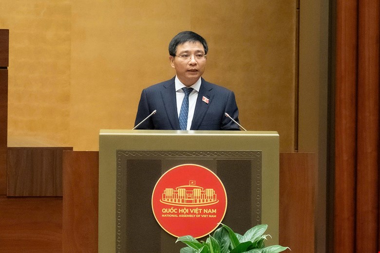 Bo truong Bo Tai chinh Nguyen Van Thang. Anh: Media Quoc hoi