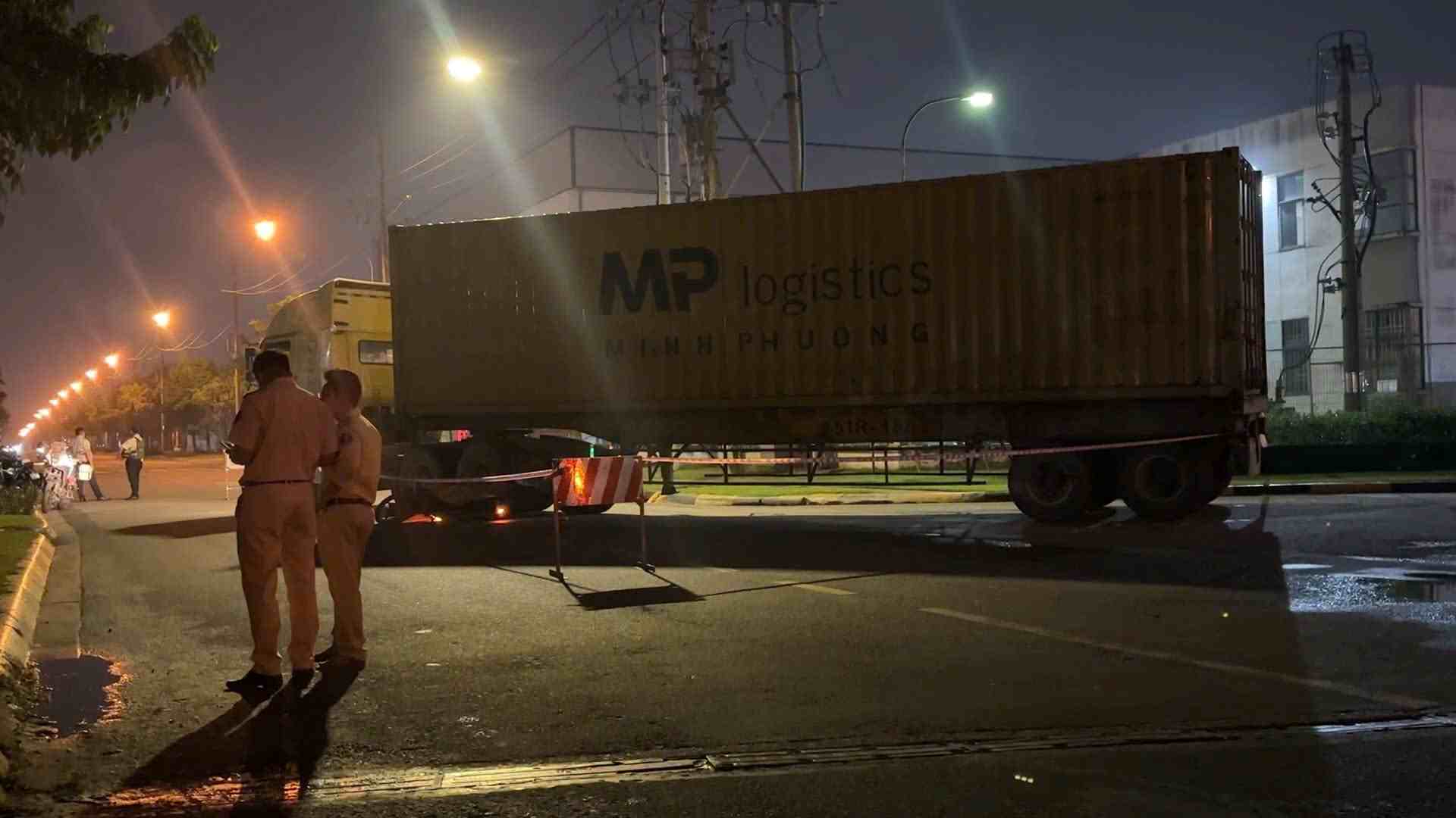 Hien truong vu tai nan. Anh: Dinh Trong