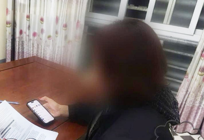 Chị T suýt bị lừa đảo hơn 4 tỉ đồng. Ảnh: Công an Hà Tĩnh.