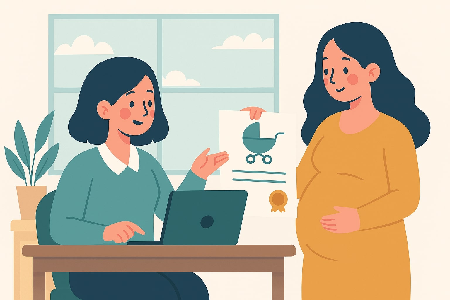 Serie de politicas preferenciales para las mujeres que dan a luz a 2 hijos antes de los 35 años. Grafico: Huong Giang