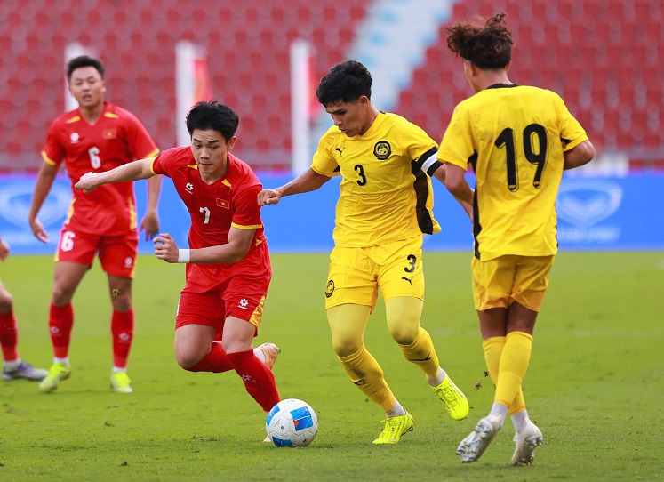 U22マレーシア代表、SEA Games 33準決勝への切符を待つ。写真:ミン・ダン