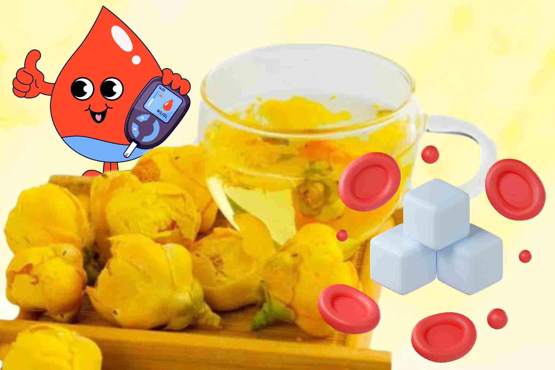 What benefits does drinking yellow tea bring to blood sugar