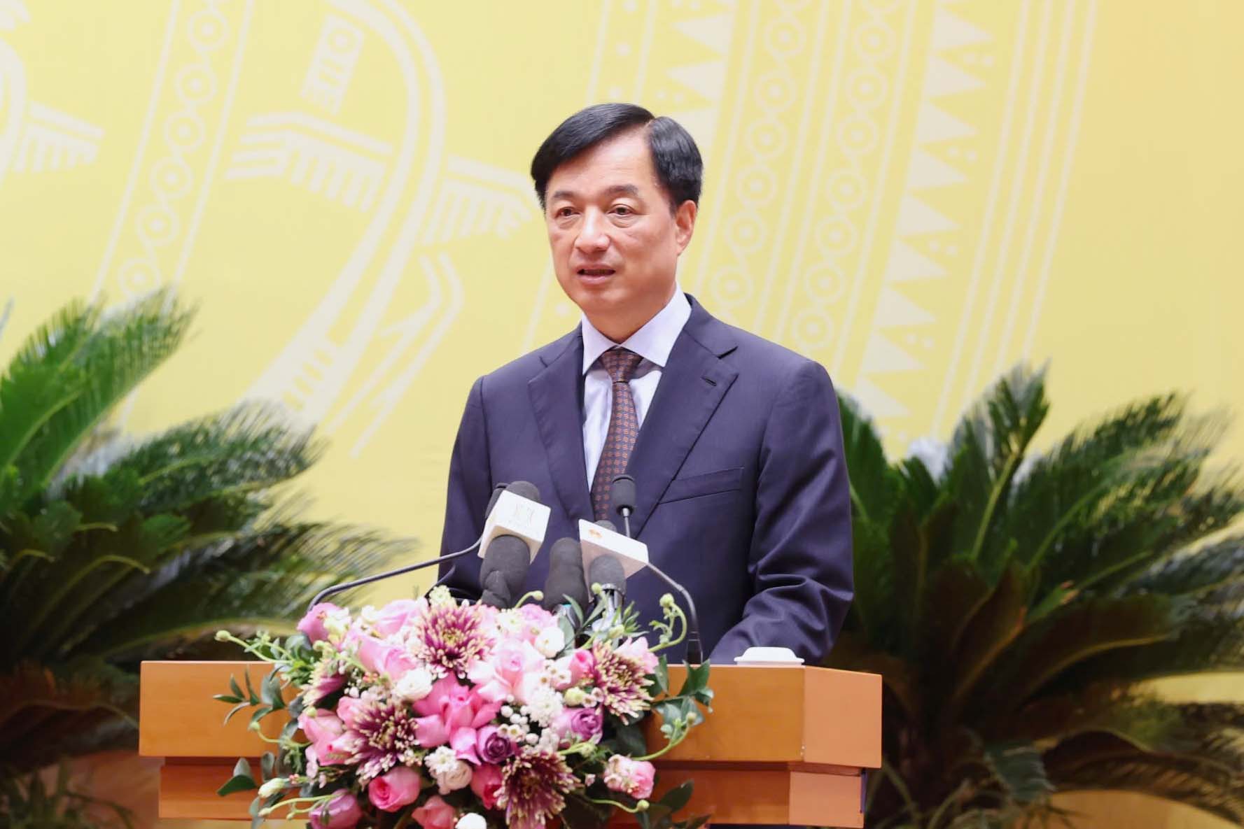 Politburo member, Secretary of the Hanoi Party Committee Nguyen Duy Ngoc. Photo: Viet Thanh