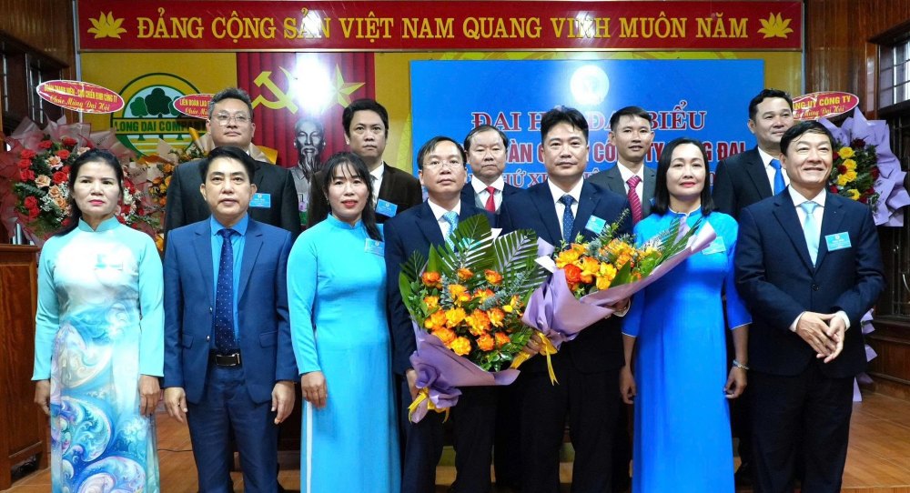 The Trade Union of Long Dai Industrial Park Company Limited held its 9th Congress, term 2025-2030. Photo: Quang Tri Trade Union