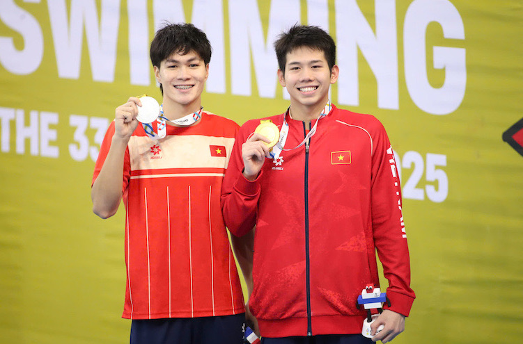 ベトナム代表団は、12月12日にSEA Games 33でさらに多くの金メダルを獲得することを引き続き期待しています。写真:ミン・ダン