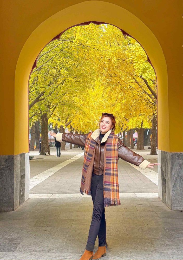 Mua Thu vang o Bac Kinh, Trung Quoc. Anh: Nhan vat cung cap