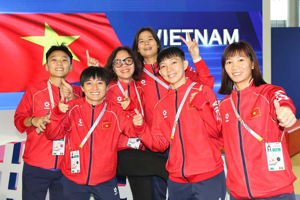 The Vietnam women's futsal team aims to win the opening match of the 33rd SEA Games. Photo: VFF