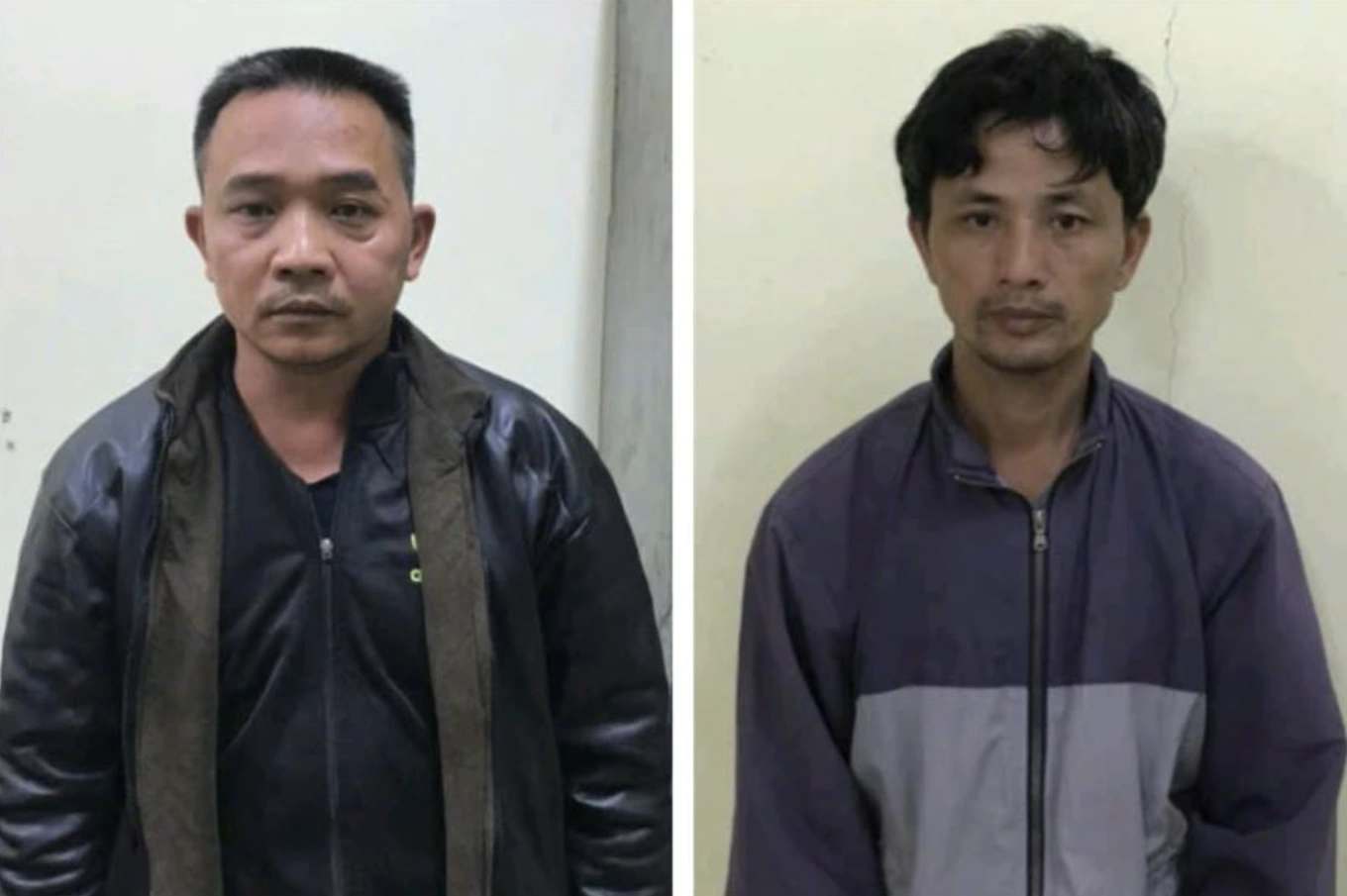 Hai trong số 5 nghi phạm. Ảnh: Công an Bắc Ninh

