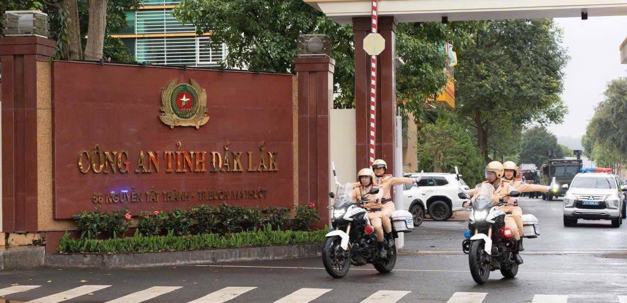 Forces under the Dak Lak Provincial Police launched a peak period of attack and suppression of crime. Photo: Provided by the police