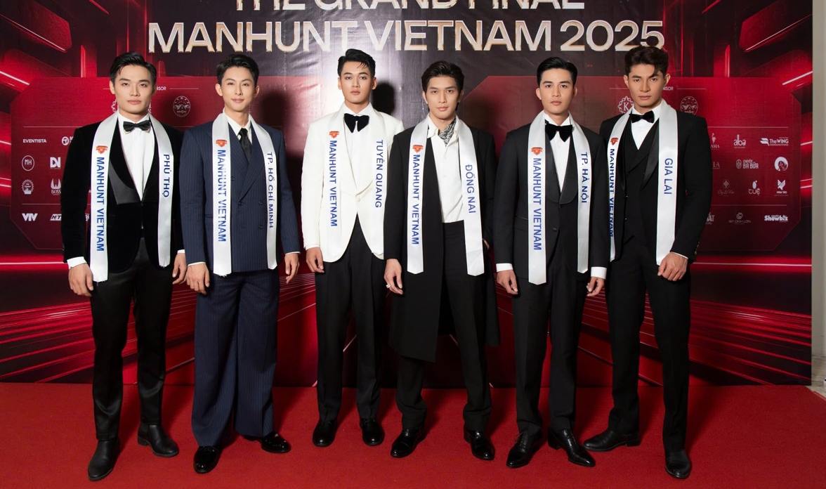 Manhunt Vietnam 2025 contestants. Photo: Organizing Committee.