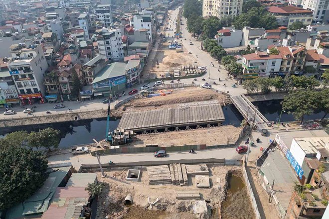 Hanoi requires speeding up the progress of key transport projects. Photo: Huu Chanh