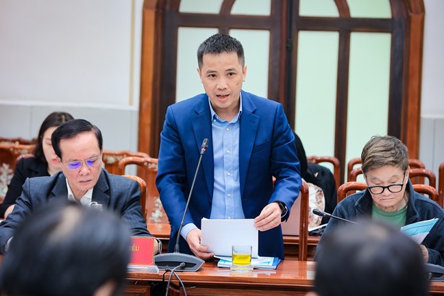 Ong Dau Anh Tuan phat bieu tai chuong trinh. Anh: Hoai Nam