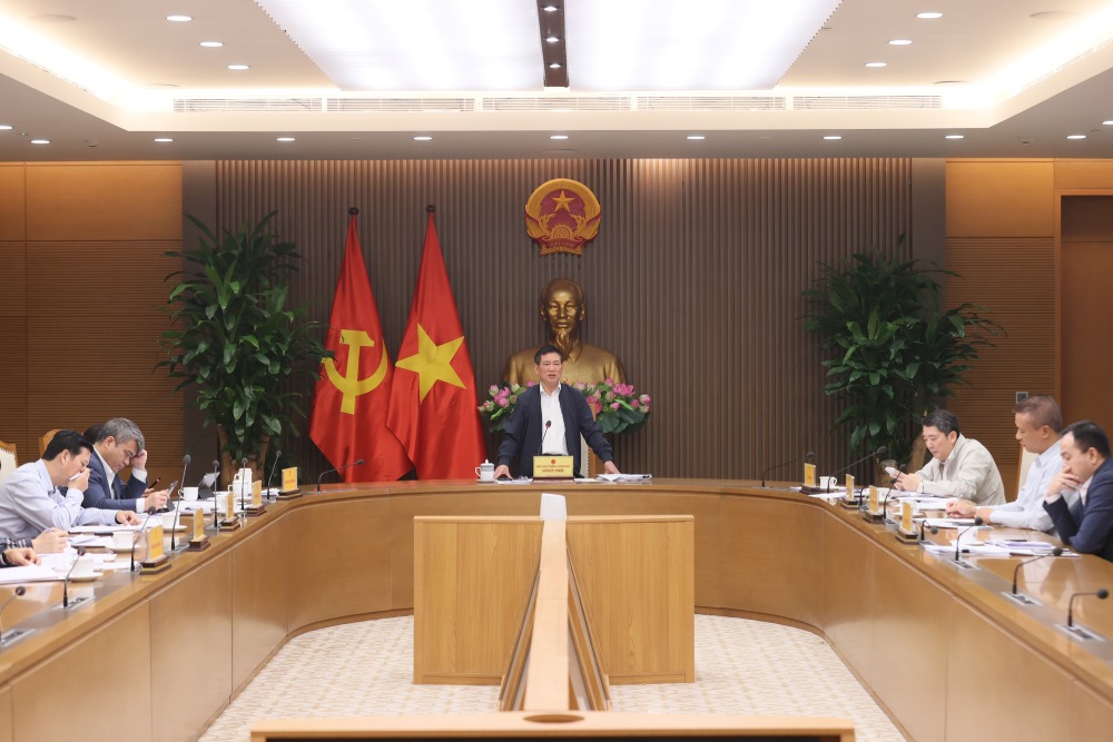 Quang canh cuoc hop. Anh: VGP