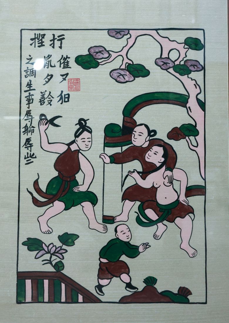 The colors in Dong Ho paintings are all drawn from natural materials. Photo: Hai Nguyen