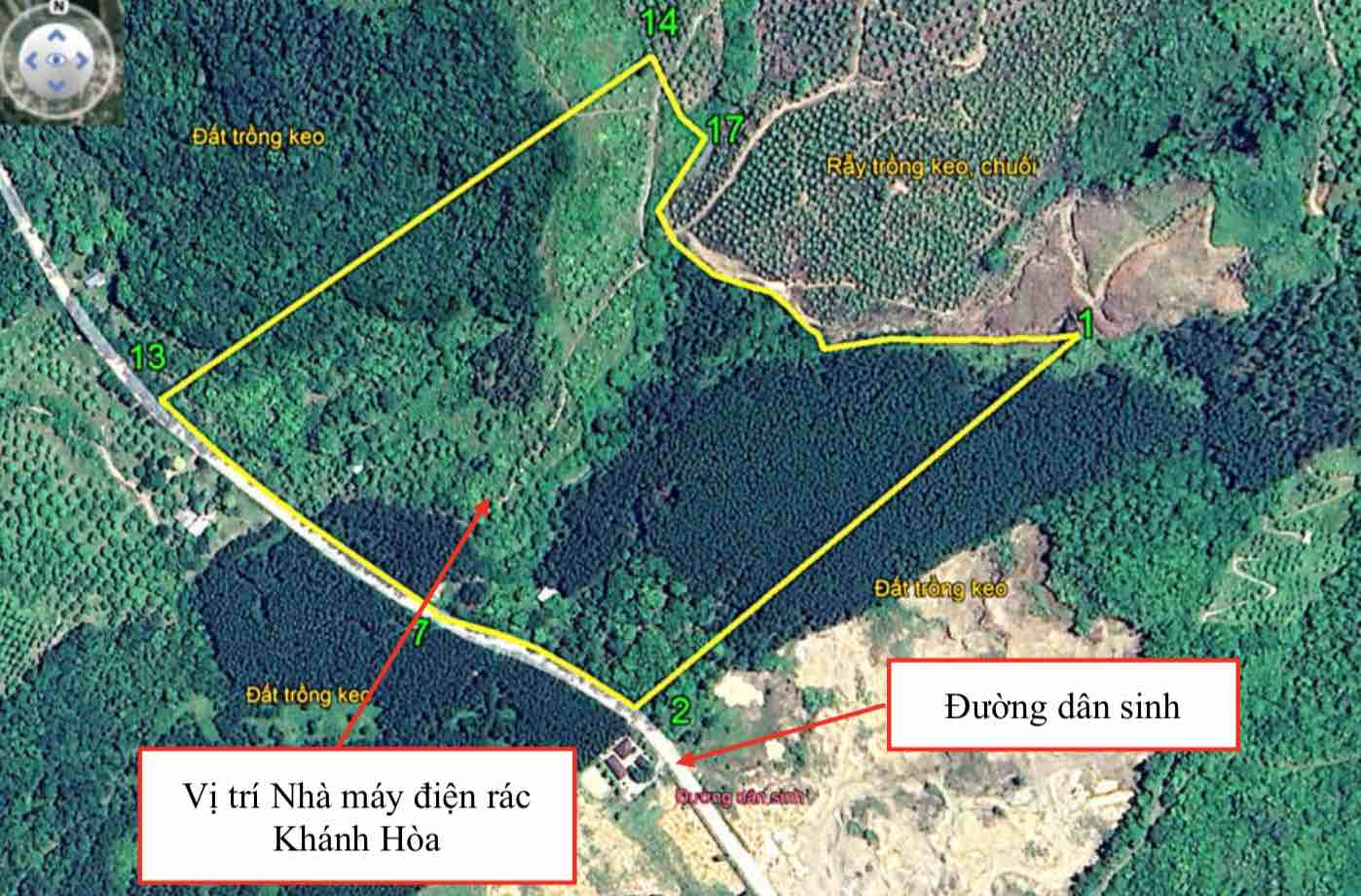 Proposed location of the Khanh Hoa Waste-to-power Plant Project in Suoi Dau Commune. Photo: Duc Thao