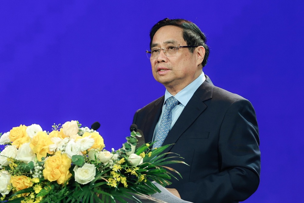 Thu tuong Chinh phu Pham Minh Chinh phat bieu. Anh: Hai Nguyen