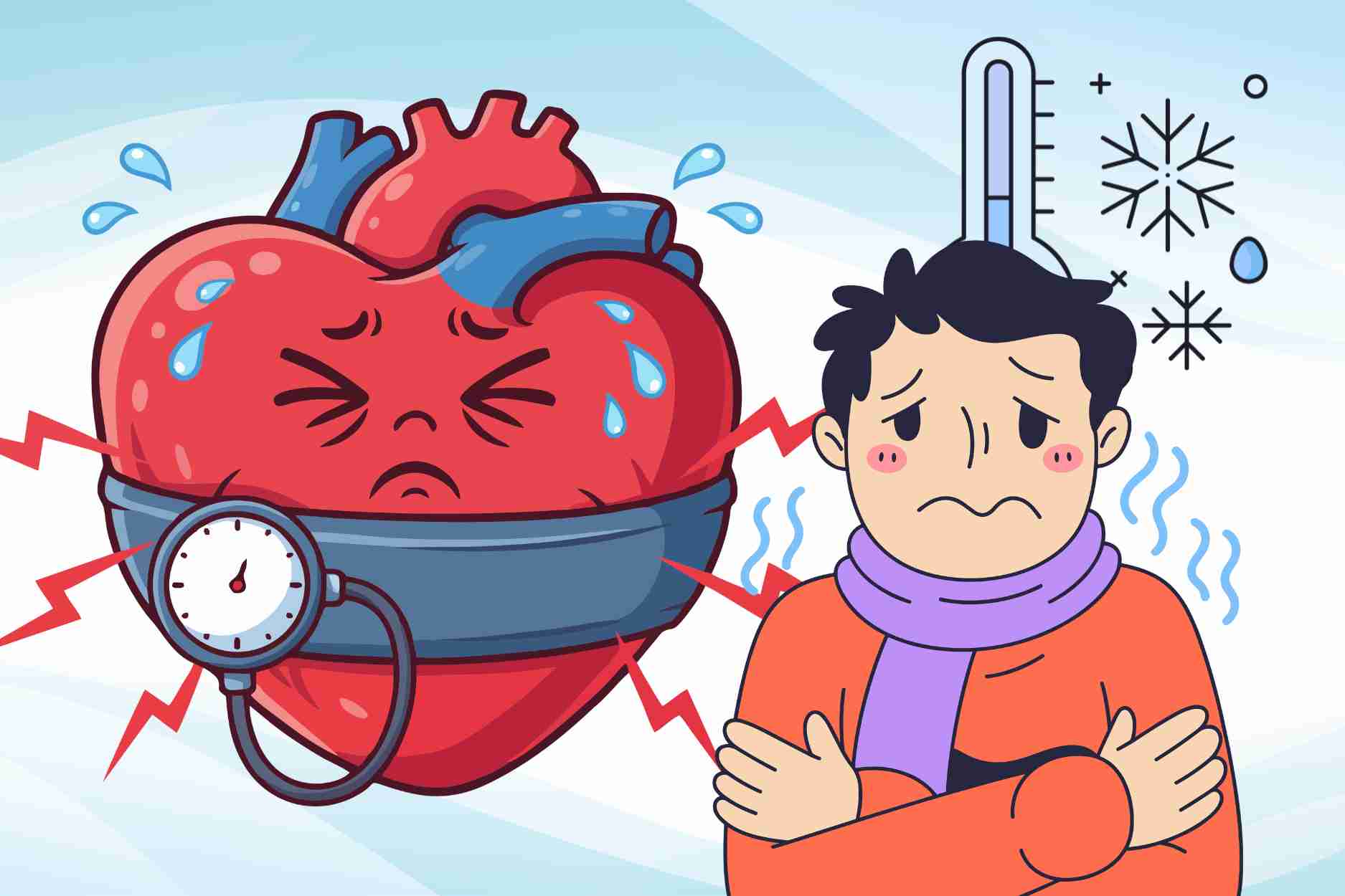 People with a history of high blood pressure need to pay attention to this when the weather turns cold
