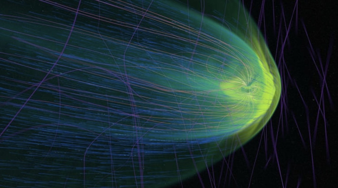 The strong typhoon has had a strong impact on the Earth from morning to noon on December 9. Photo: NASA