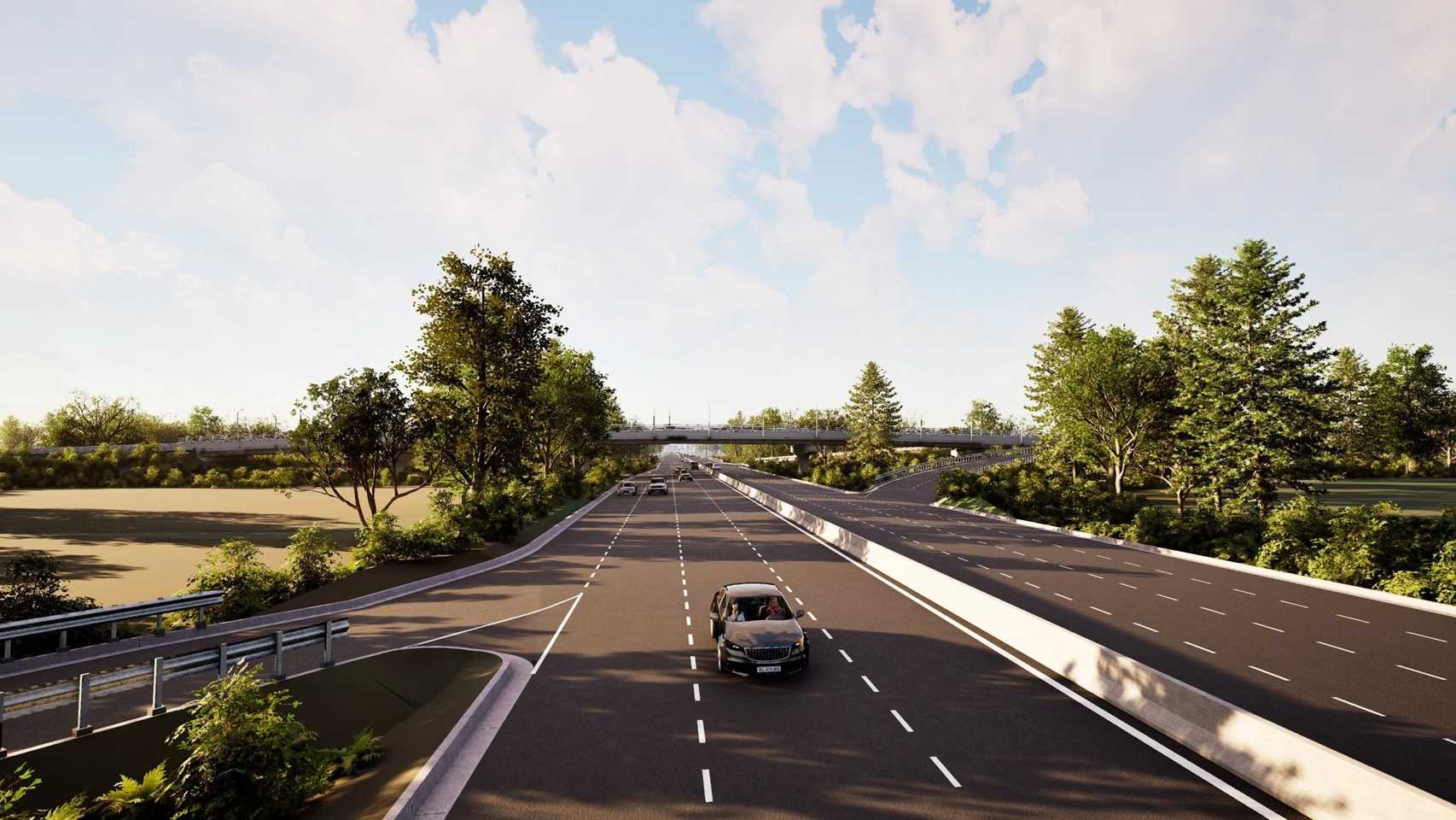 Mot cau vuot ngang cao toc TPHCM - Moc Bai. Anh: Ban Giao thong TPHCM