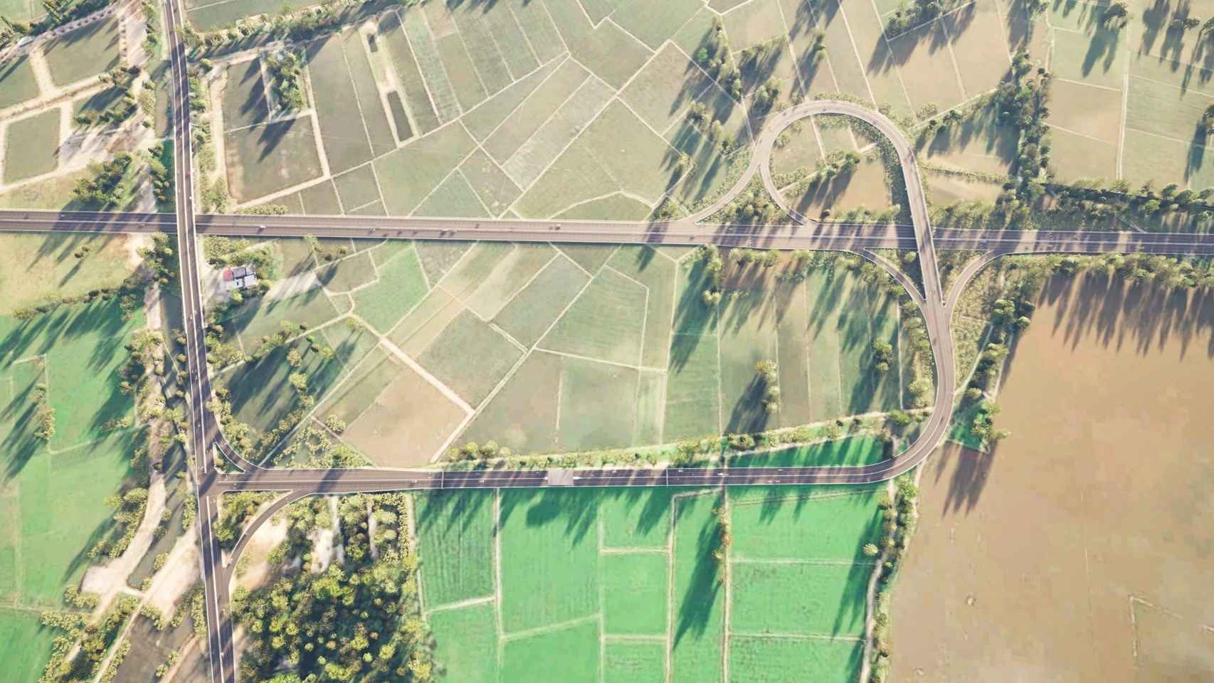 Cac cau vuot ngang cao toc TPHCM – Moc Bai giup bao dam ket noi giao thong hai ben tuyen, tranh chia cat khu vuc dan cu. Anh: Ban Giao thong TPHCM