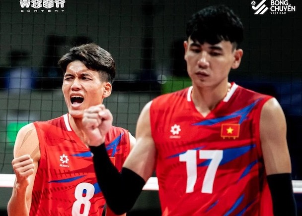 The Vietnam men's volleyball team will meet Laos in the opening match of the 33rd SEA Games. Photo: VFV