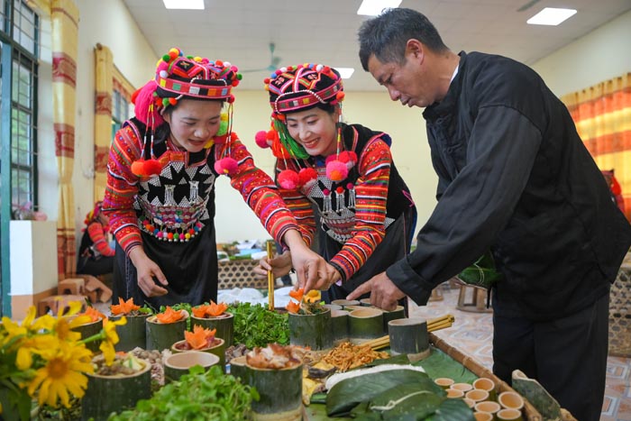 Traditional culinary competition of Sin Thau commune, Dien Bien province. Photo: Mai Giap