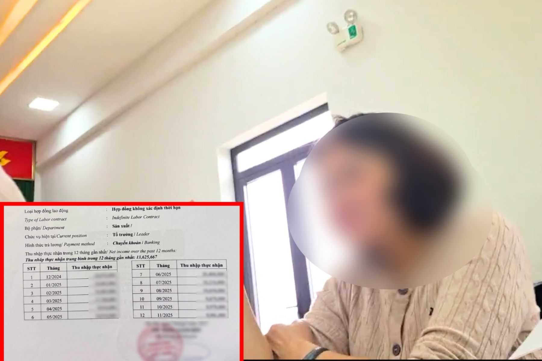 Seeing the scene of Kim Chung CT3 social housing application being paid for lack of salary table in the whole company