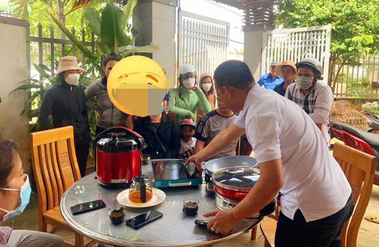 Xuất hiện chiêu trò lừa đảo bán hàng giá rẻ ở xã Tứ Mỹ. Ảnh: Công an xã Tứ Mỹ.