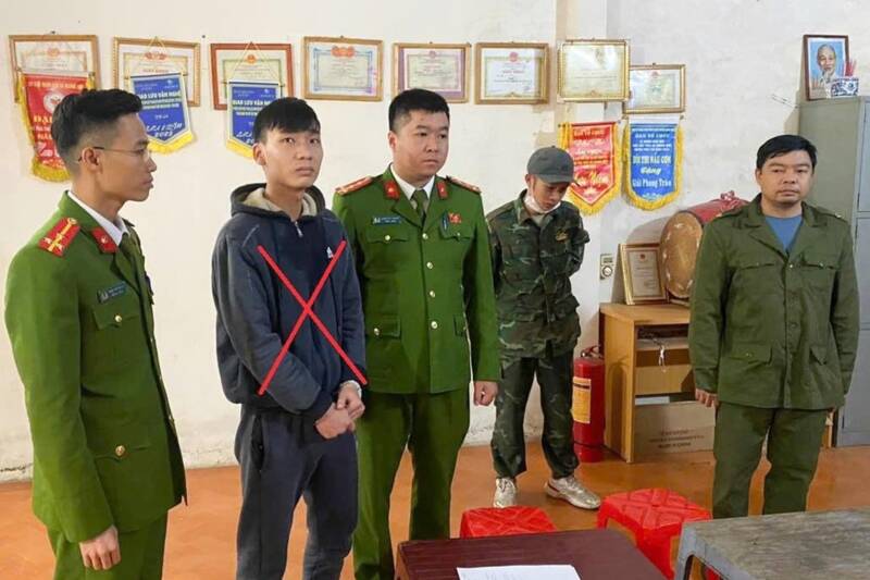 Đối tượng Nguyễn Thành Luân bị khởi tố, bắt tạm giam. Ảnh: Công an tỉnh Sơn La.