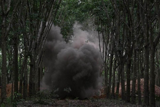 La disputa fronteriza entre Tailandia y Camboya estallo en un enfrentamiento de 5 dias en julio de este año. Foto: AFP