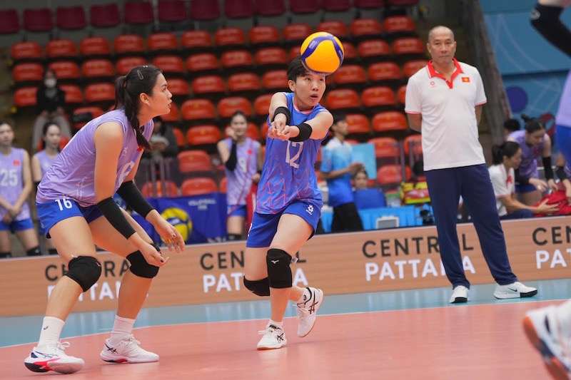 Voleibol femenino vietnamita en semifinales de los SEA Games 33. Foto: Minh Dan