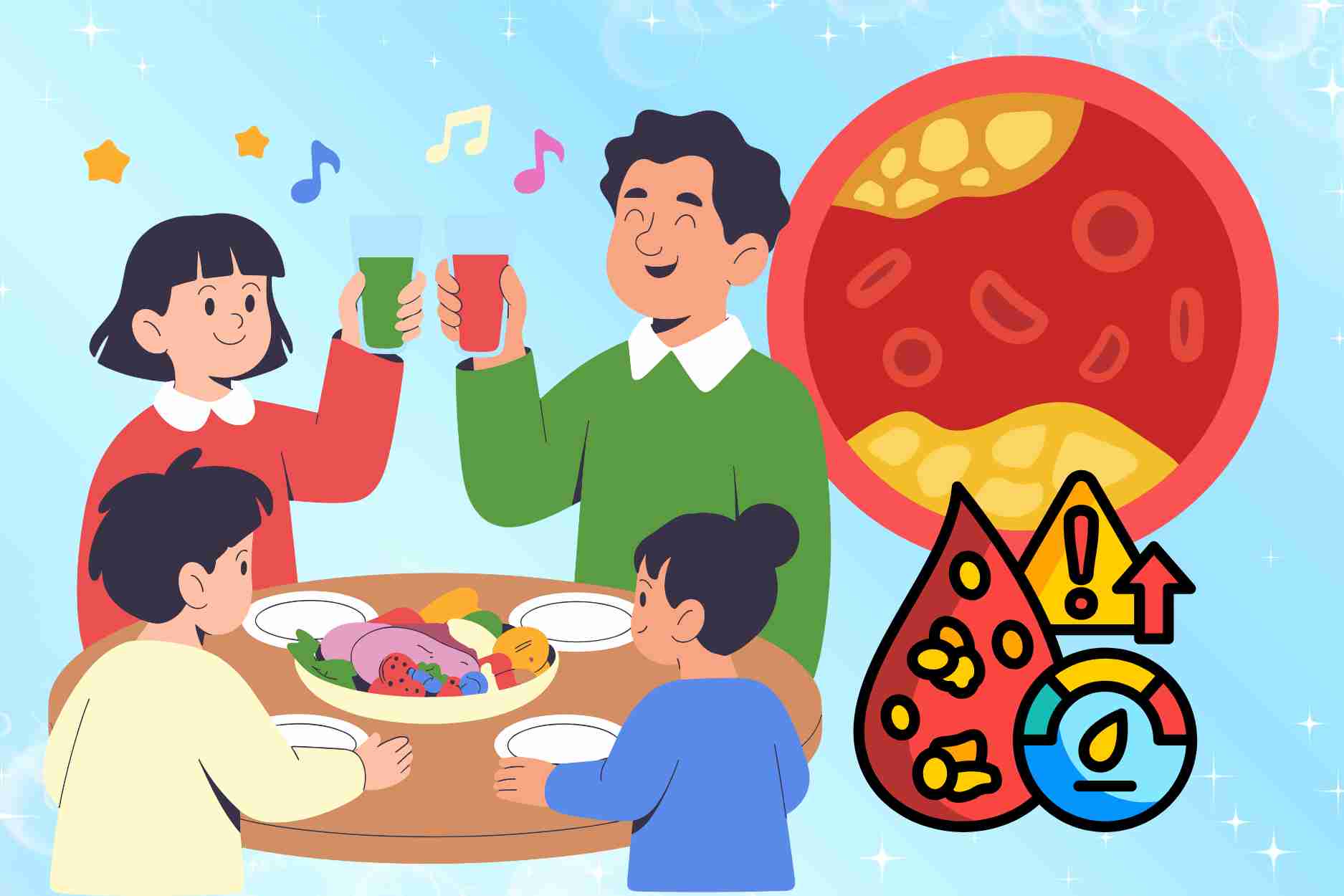 Dinner dishes for people with high blood fat should be limited